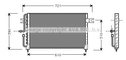 PRASCO HY5035 Condenser, air conditioning